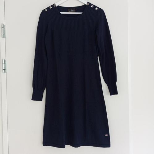HV Society jurk donkerblauw maat M, Kleding | Dames, Jurken, Gedragen, Maat 38/40 (M), Blauw, Knielengte, Ophalen of Verzenden