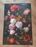 Ixxi, Stilleven met bloemen in een glazen vaas. 80x120, Overige typen, Ophalen of Verzenden, Zo goed als nieuw, 75 tot 100 cm