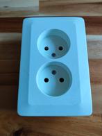 Dubbele wandcontactdoos half inbouw, Ophalen of Verzenden, Nieuw, Stopcontact