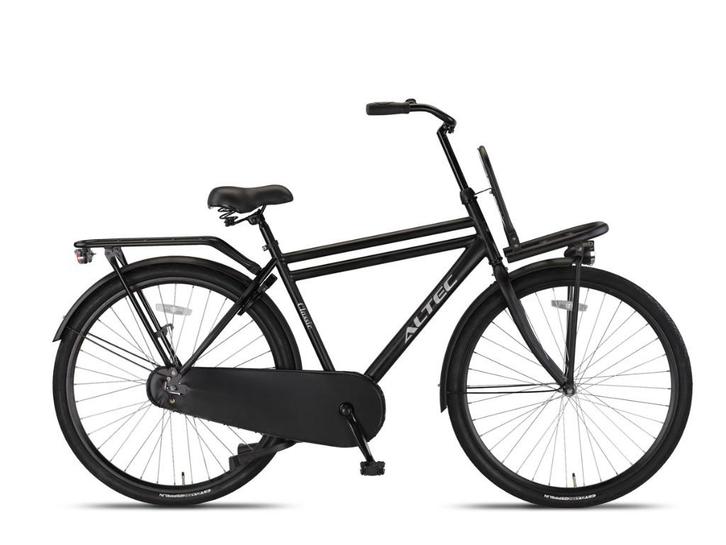 Altec Classic Transportfiets Heren 28 inch Mat Zwart,,, Fietsen en Brommers, Fietsen | Heren | Herenfietsen, Nieuw, Overige merken
