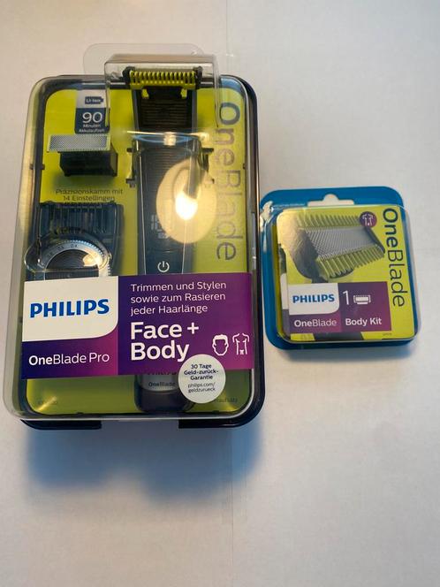 Philips OneBlade Pro Face + Body Kit – Nieuw in Verpakking, Sieraden, Tassen en Uiterlijk, Uiterlijk | Mondverzorging, Nieuw, Overige typen