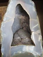 Agaat - geode met kristallen 5,8kg, Ophalen of Verzenden, Mineraal