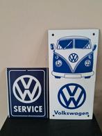 Emaille bord 2 stuks volkswagen, Ophalen of Verzenden
