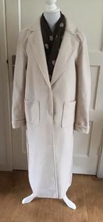 Mooie wolwitte lange jas, merk Yest - maat M, Ophalen of Verzenden, Zo goed als nieuw, Maat 38/40 (M)