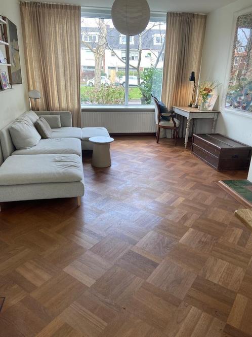 Prachtige vintage houten vloer, Huis en Inrichting, Stoffering | Vloerbedekking, Gebruikt, Parket, Bruin, 10 tot 25 m², Ophalen