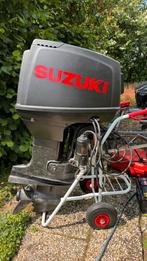 Buitenboordmotor Suzuki 115 PK 2 takt langstaart, Ophalen, Gebruikt, Elektrische start, 30 pk of meer