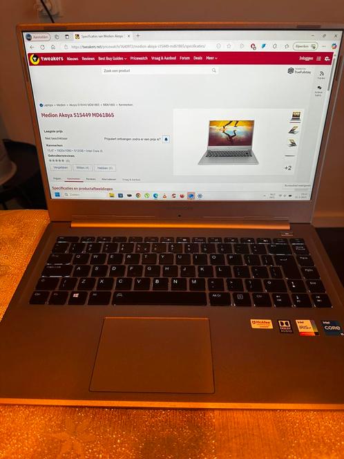 Medion S15449, Computers en Software, Windows Laptops, Zo goed als nieuw, 15 inch, SSD, 2 tot 3 Ghz, 16 GB, Qwerty, Ophalen
