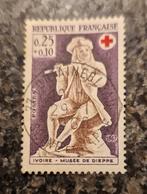 Frankrijk 1967 Rode Kruis Fluitspeler gestempeld michel 1607, Postzegels en Munten, Postzegels | Europa | Frankrijk, Ophalen of Verzenden