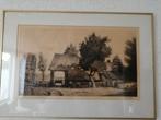Originele ets C. M. Woerd., Antiek en Kunst, Kunst | Etsen en Gravures, Ophalen