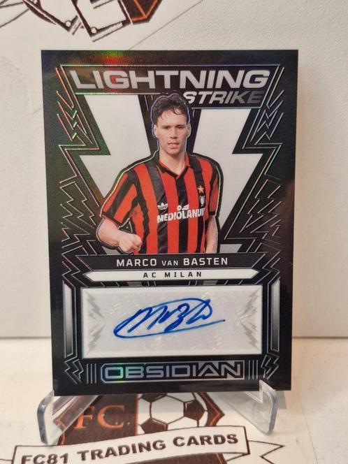 Marco van Basten - AC Milan - Panini Obsidian LS autog 19/2, Verzamelen, Sportartikelen en Voetbal, Zo goed als nieuw, Poster, Plaatje of Sticker