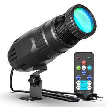 DJLicht 10W 4 in 1 pinspot RGBW met afstandsbediening beschikbaar voor biedingen