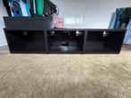 TV meubel zwart, Ophalen, 150 tot 200 cm, Zo goed als nieuw, Minder dan 100 cm