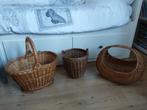 3x rieten manden, Huis en Inrichting, Ophalen of Verzenden, Gebruikt, Rechthoekig, Riet