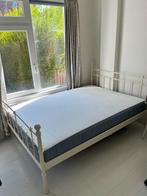 IKEA Vesteroy Matras & Bedframe 140x200, Huis en Inrichting, Slaapkamer | Bedden, Ophalen, Wit, Tweepersoons, 140 cm