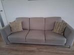 Taupe 3-zitsbank, Huis en Inrichting, Banken | Bankstellen, Gebruikt, 150 tot 200 cm, Driepersoons, 75 tot 100 cm