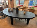 Nieuwe eettafel organisch zwart mangohout 240 cm goedkoop, Nieuw, Ophalen of Verzenden, Info@wkhome.nl, Argonweg 20 Amersfoort