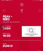 AJAX - NEC, Tickets en Kaartjes, Seizoenskaart, Eén persoon, Februari