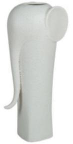 Vaas - Hoog witte olifant ceramic vaas, Huis en Inrichting, Woonaccessoires | Vazen, Ophalen, Wit, Aardewerk of Porselein, Zo goed als nieuw