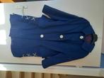 Blauwe jas uit jaren 60, Blauw, Maat 38/40 (M), Zo goed als nieuw, Ophalen