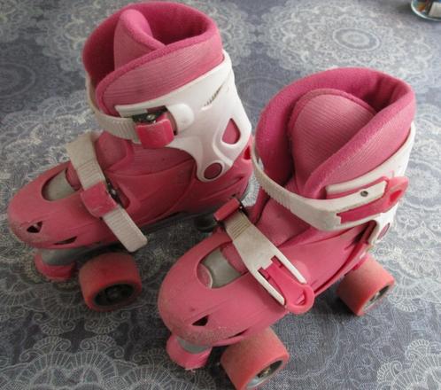 Roze rolschaten of skates verstelbaar maat 31 -34, Kinderen en Baby's, Speelgoed | Buiten | Rolschaatsen, Gebruikt, Kinderen, Verstelbaar