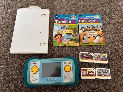 V-TECH MOBIGO INCLUSIEF SPELLEN (CARS/PLANES/DORA/PINGUINS), Kinderen en Baby's, Speelgoed | Vtech, Zo goed als nieuw, Ophalen of Verzenden