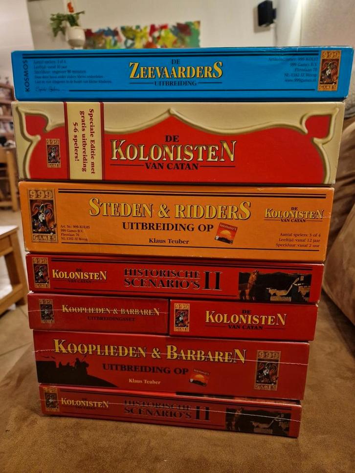 8 delen kolonisten van catan, Hobby en Vrije tijd, Gezelschapsspellen | Bordspellen, Drie of vier spelers, Vijf spelers of meer