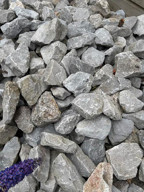 GRATIS Sierstenen. Grijze Kalkstenen Keien, Tuin en Terras, Grind, Keien en Split, Zo goed als nieuw, Grijs, Kalksteen, Ophalen
