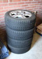 set licht metalen velgen met winterbanden Seat Leon, Ophalen, Gebruikt, 16 inch, Banden en Velgen