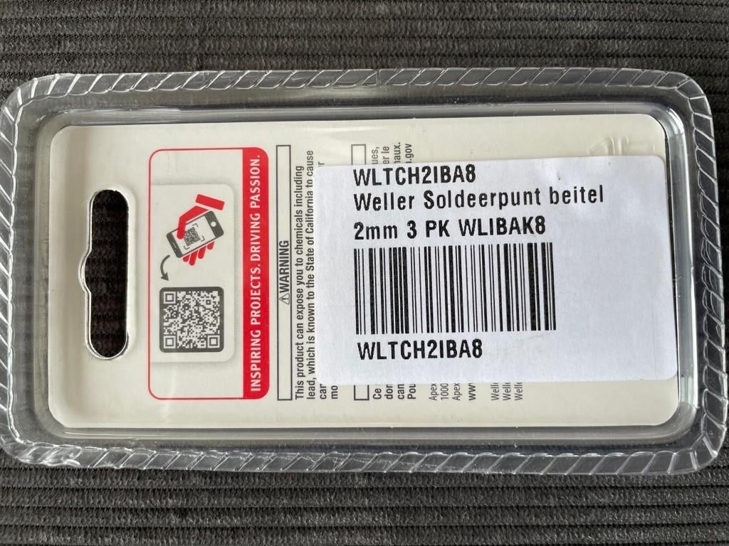 weller soldeerpunt beitel, WLTCH2IBA8, 2mm 3 PK, Nieuw, Ophalen of Verzenden, Weller
