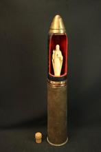 WO1 Britse 18 pounder Trenc-art LEEG, Ophalen of Verzenden, Landmacht, Engeland, Hulzen of Bodemvondsten