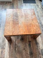 Houten salontafel - Robuust en uniek!, Ophalen, Gebruikt, Vierkant, 50 tot 100 cm