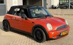 MINI COOPER CABRIO 1.6 16V  CABRIOLET BJ2004 ORANJE METALLIC, Auto's, Zwart, 4 cilinders, Cabriolet, Zwart