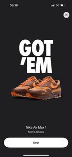 Nike Air Max 1 King’s Day 44,5, Kleding | Heren, Schoenen, Ophalen of Verzenden, Nieuw, Overige kleuren