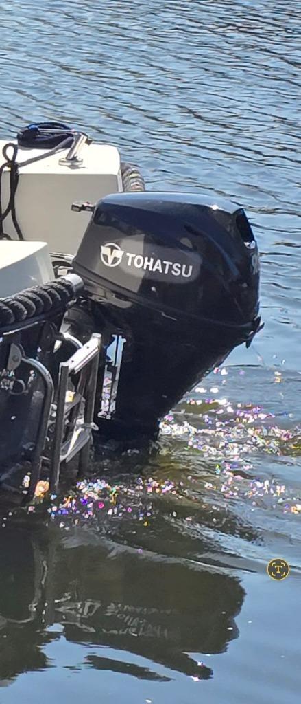 Tohatsu 9.8 pk 4-takt | Elec. start | Afstandsbediening, Watersport en Boten, Buiten- en Binnenboordmotoren, Gebruikt, Benzine