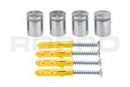 Afstandhouders 304 15x15 linkse draad fixings, Ophalen of Verzenden, Nieuw, 20 meter of meer