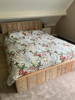 bed steigerhout tweepersoons 160x210, Huis en Inrichting, Ophalen, Bruin, 210 cm, Tweepersoons