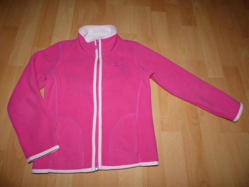 Roze fleecevest van Charles Vogele, maat 116 ZGAN!, Kinderen en Baby's, Kinderkleding | Maat 116, Zo goed als nieuw, Meisje, Trui of Vest