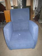 Blauwe stoffen fauteuil (II), Niet ingevuld, Gebruikt, Niet ingevuld, Niet ingevuld