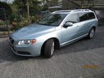 Volvo V70 3.2 6cil AUT, Leer,Trekhaak, Xenon ,2007 Blauw 74K, Auto's, 238 pk, 1800 kg, Beige, USB