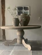 Ronde EETTAFEL * 120,130,140,150,160,180 * oud,hout, Ophalen of Verzenden, Nieuw
