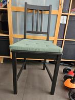 Ikea Stefan houten stoel met kussen, Zo goed als nieuw, Eén, Hout, Zwart