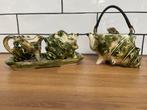 Theeservies Franse Majolica in schelpvorm -1950, Antiek en Kunst, Ophalen of Verzenden