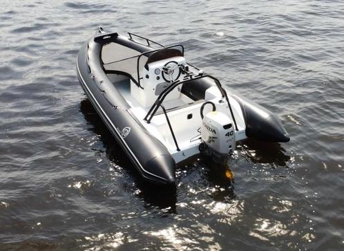 Ribber boot 4.7 meter + 40PK Honda motor, Watersport en Boten, Rubberboten, Zo goed als nieuw, Overige merken, Overige materialen