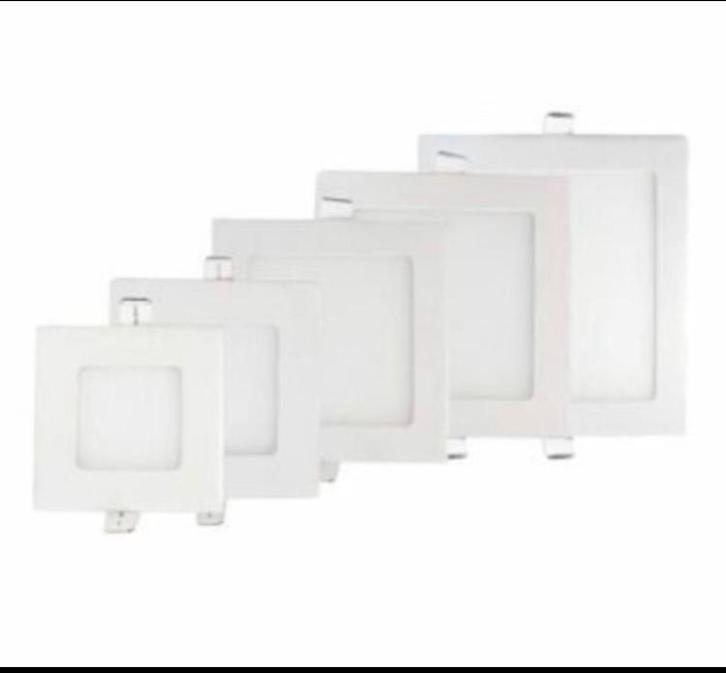 Partij Led inbouwspots vierkant 1090x, Huis en Inrichting, Lampen | Spots, Nieuw, Plafondspot of Wandspot, Metaal of Aluminium