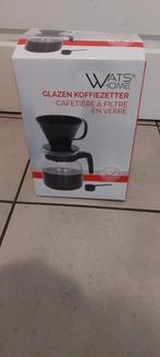 Nieuwe Whatshome glazen koffiezetter, Witgoed en Apparatuur, Ophalen of Verzenden, Nieuw