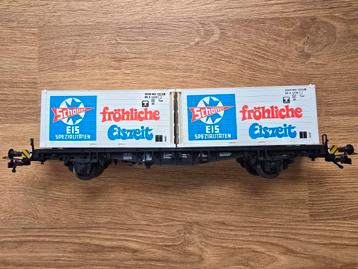 Fleischmann H0 artikel 5236 containerwagon Schöller eis beschikbaar voor biedingen