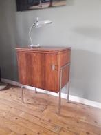 Vintage kast - Mini bar - hout met uitklap klep en lampjes, Huis en Inrichting, Gebruikt, Ophalen, Vintage