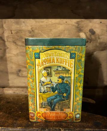 Douwe Egberts Aroma Koffie Blik Vintage Decoratie Koffieblik beschikbaar voor biedingen