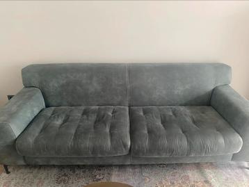 Mooie bank van Sevn blauw groen beschikbaar voor biedingen