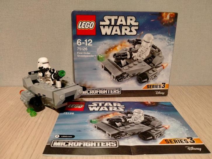 Lego 75126 Star Wars First Order Snowspeeder Microfighter, Kinderen en Baby's, Speelgoed | Duplo en Lego, Zo goed als nieuw, Lego